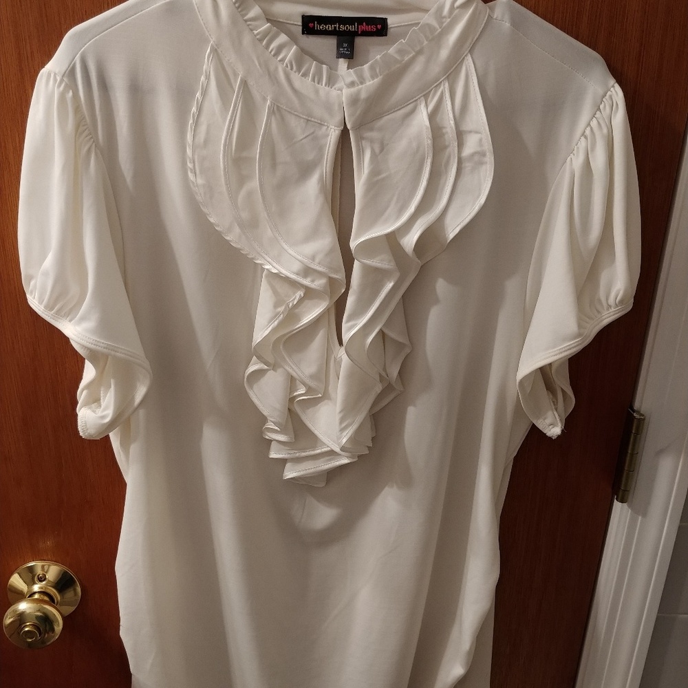 Plus Size Ruffled Blouse